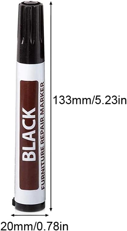 CALIDAKA Furniture Repair Wood Repair Markers Touch Up Pen Marker Repair Pen for Stains,Scratches,Wood Floors,Tables,Carpenters Simple Paint Fix(B...