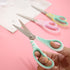 Pastel All Purpose Scissors, Non Stick Craft Scissors Sharp Fabric Sewing Shears with Soft Grip, 7" Paper Cutter for Home School Office Supplies, ...