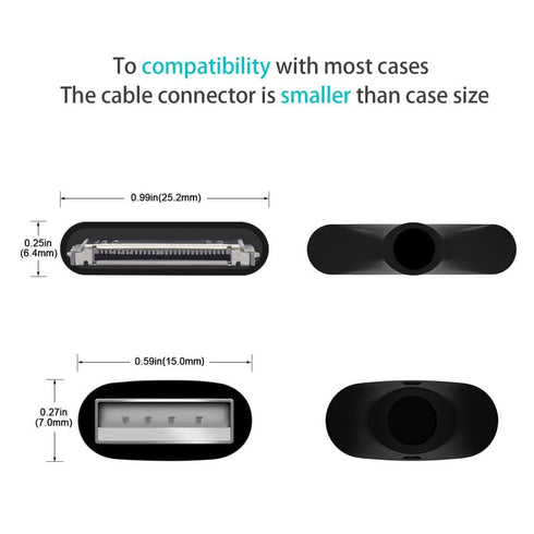 AGVEE 2 Pack 6ft for Old iPhone 4S Charging Cable, MFI Certified 30 Pin Braided Heavy Duty Fast Durable Charger Cord, Compatible with iPhone 4/4S ...