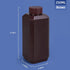 8.4oz/2 Pcs Plastic Lab Chemical Reagent Bottles, Square Sample Storage Container, Plastic Chemical Container Bottle with Inner Ring Cover, Narrow...