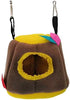 Small Animal Bed Nest Winter Warm Hammock Comfortable Fit Squirrel Sugar Glider Gerbil Rat Hamster Bird Parrot...