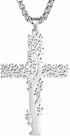 Jude Jewelers Stainless Steel Christian Cross Tree of Life Religious Prayer Church Christmas Baptizing Pendant Necklace...