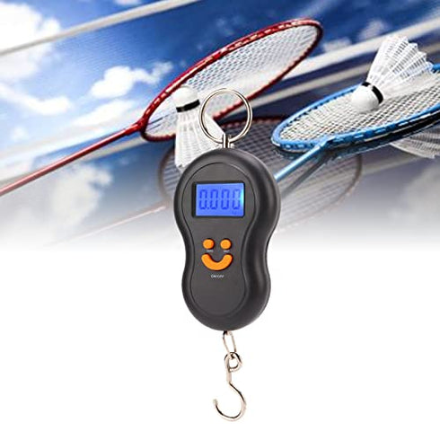 Portable Electronic Tension Calibrator ABS LCD Digital Display Shakeproof Tennis Badminton String Tool Black...