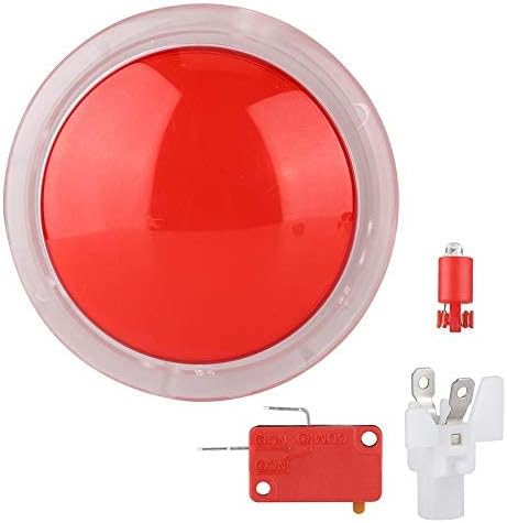Socobeta Wear-Resisting Lightweight ABS Game LED Light Big Round for Video Game(red)...
