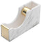 Multibey Acrylic 1 Inch Core Desktop Adhesive Tape Dispenser Cutter with Tape Marble Office School Gift Idea (Marble Printed-Gold)...