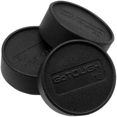 Fotodiox Pro GoTough 3X Replacement Lens Caps for The HERO 3, 3+, 4, Naked Camera - Set of 3 GoTough Protective Lens Covers for The HERO3 Hero3+ a...