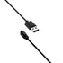 Black 2-Pin Strong Magnetic Cable USB Charging Line Cord Rope Black for Kieslect Watch K10 K11 Smartwatch Smartwatch Charger Charging Cable Magnet...