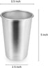 4 Pack Stainless Steel Cups, 16oz Pint Cup Tumbler, Premium Metal Drinking Glasses - Stackable Durable Cup...