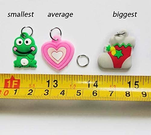 Rubber Loom Band Charm, Silicone Bracelet Charms,Loom Rubber Bands Charms,Bracelet Pendant, 105pcs...