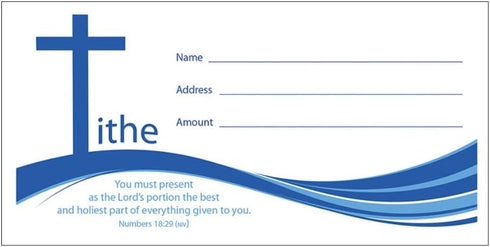 Offering Envelope - Tithe/Cross (Pack Of 100)...