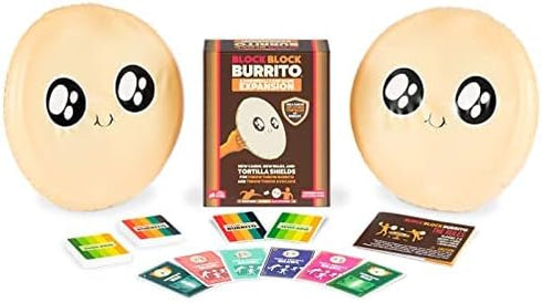 Exploding Kittens Presents Block Block Burrito - Expansion to Throw Throw Burrito & Throw Throw Avocado - Card Games for Adults, Kids & Teens, A D...