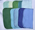 1 Ply Solid Color Flannel 8x8 Inches Little Wipes Set of 10 Assorted Blues and Greens- Proudly Made in the USA!...