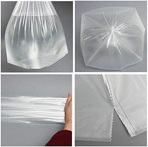 1.2 Gallon Small Trash Bags, Wastebasket Trash Bags for office, Home Waste Bin Trash Can Liners Pet Waste Bags Disposal Bags(Clear, 250 Counts/5 R...