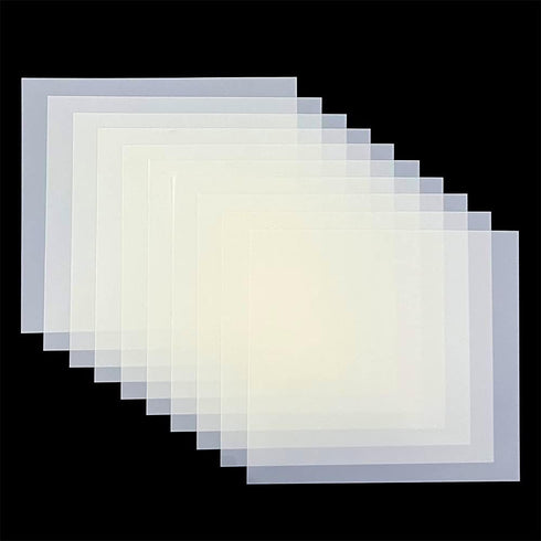10 Pcs 7 Mil Blank Stencil Sheets, 12 x 12 Inches Mylar Templates Material for Stencils, Reusable Accetate Sheets for Crafts, Clear Craft Plastic ...