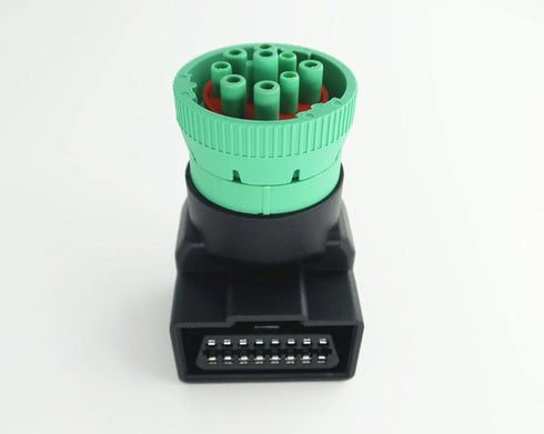 Right Angle J1939 Male to OBD2 Female Adapter...