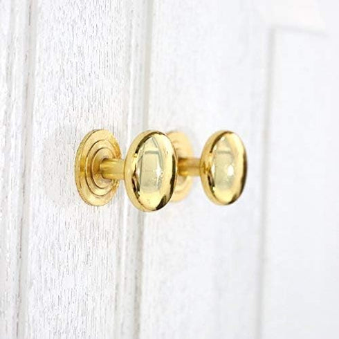 Set of 6 Modern Round Cabinet Hardware Knob Kitchen Drawer Dresser Handles Furniture Wardrobe Pull Gold Single Hole...