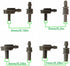 Pack of 8 Replacement NIBP Cuff Connectors Adapters Blood Pressure Monitor Cuff Air Hose Tube Connectors...