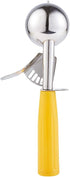 Portion Scoop - #20 (1.5 oz) - Disher, Cookie Scoop, Ice Cream Scoop - Portion Control - 18/8 Stainless Steel, Yellow Handle, For Cookie, Ice Crea...