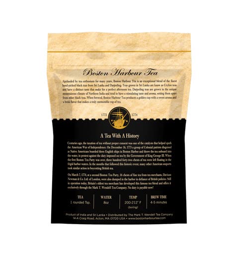 Boston Harbor Tea 4oz Loose Leaf Resealable Bag...