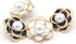 18/25mm Retro Black Flower Metal Buttons, White Pearl Jewelry Decorations for Clothes, Women Coat, Blazer, Suit, Wedding Dress, DIY Crafts, Sewing...