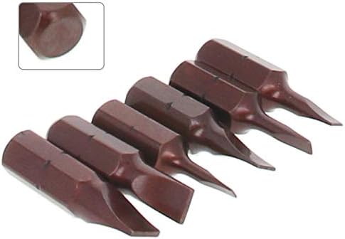 Utoolmart 6Pcs Slotted Bits Set,1/4 Inch Hex Shank Magnetic SL2-SL6 Screwdriver Bit Set 25mm Length S2 Screw Driver Kit Tools...