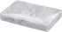 Natural Smooth Real Marble Soap Dish/Facial Sponge Holder/Bathroom Makeup Sponge Tray with Draining Hole (White Carrara)...