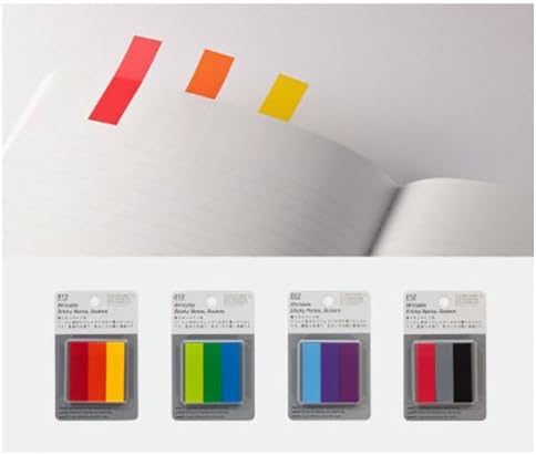 Stalogy S3 Sticky Notes: 3/5 in. x 1.4 in. / Assorted (6 colors) B...