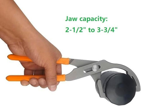 Oil Filter Wrench, 64mm to 95mm Adjustable Oil Filter Plier, 12" Multifunction Oil Filter Removal Tool, Ideal for Filters, Conduit, Fittings...