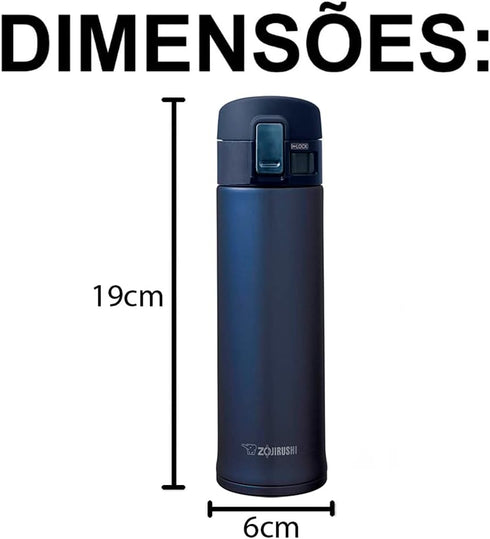 Zojirushi SM-PC30AD Stainless Steel Vacuum Insulated Mug, 10-Ounce, Navy...