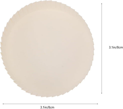 DOITOOL 100 PCS Disposable Paper Cup Cover, Hot Cup Lid Recycled Drinking Lid Coffee Cup Covers for Cafe Hotel KTV Bars (3.1 Inch)...