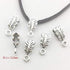100g (About 125pcs) Mixed Tibetan Tube, Spacer Bail Bead Hanger Fit Charm European Bracelet Pendant (Antique Silver), 125...