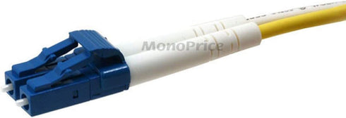 Monoprice Fiber Optic Cable, LC/LC, Single Mode, Duplex - 10 meter (9/125 Type) - Yellow...