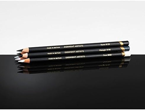 Derwent Artists Black & White Pencils, Set of 6 Art Pencils (2302342)...