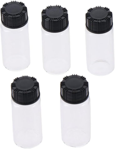 10Pcs Clear Bottles Vial, 10ml (0.3 Oz) Liquid Sampling Sample, Glass Bottles Vials, Empty Jars with Screwcap for Liquids, Powder, Seeds...