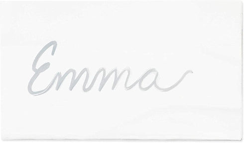 Bright Creations 20-Pack Clear Acrylic Place Cards for Seating, Wedding Guest Names, Table Settings, Dinner Parties, Food Labels, Party Decor, 3.5...