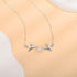 Kercisbeauty Double Swallow Flying Bird Silver Necklace with Pearl for Women Boho Collar Bone Choker...