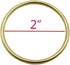10 Pcs 2 inch Gold Metal Hoop Ring Macrame Ring for Dream Catcher Crafts Decoration DIY Projects...
