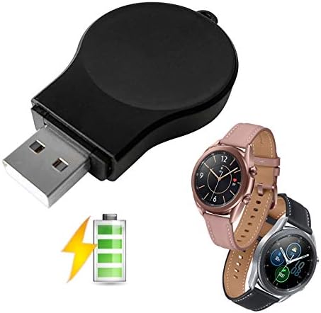 Portable Galaxy Watch 4/5 Charger USB Wireless Car Charger Keychain for Samsung Galaxy Watch 5 Pro Watch 4 Classic Watch 3 Active & Active2 Access...