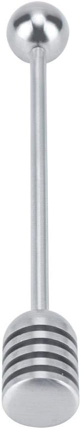 Fdit Solid Stainless Steel Honey Dipper Drizzler Stirrer Spoon Mixing Stick Tool...