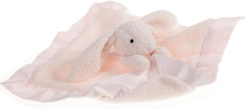 Apricot Lamb Stuffed Animals Pink Bunny Rabbit Security Blanket Infant Nursery Character Blanket Luxury Snuggler Plush Baby Lovey(Pink Bunny, 13 I...
