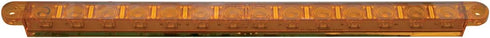 United Pacific 14 LED 12" Turn Signal Light Bar - Amber LED/Amber Lens, 38946...