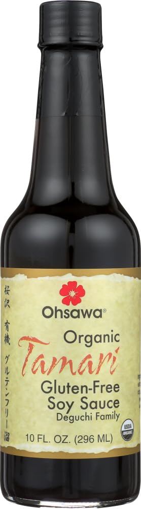 Ohsawa Organic Tamari, 100% Wheat-Free, Traditionally Brewed in Cedar Kegs for Extra Flavor - Japanese Soy Sauce, Low - Sodium, Gluten-Free, Vegan...