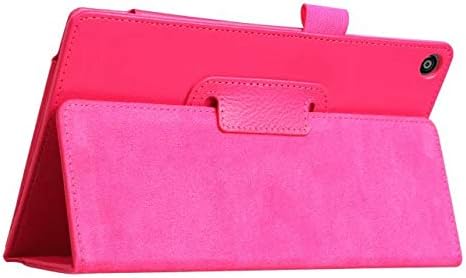 Tablet Smart Cover for Amazon Kindle Fire HD 8 HD8 Gen 6th 7th 8th (2016 2017 2018 Release) Ultra Slim Lightweight Folio Stand Leather Case +1x Cl...
