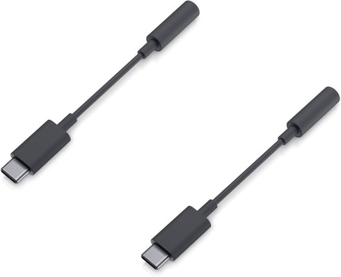 Dell OEM Adapter USB-C to 3.5mm Aux Headphone Jack - Black - CN-03GVVD - 2 Pack......