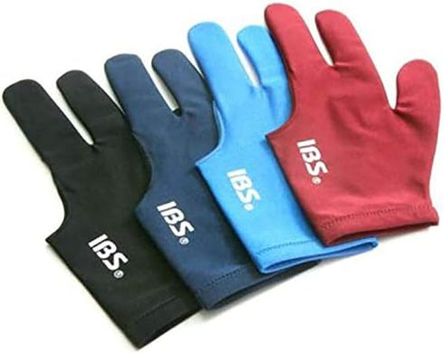 IBS Three Fingers Billiard Gloves Snooker Cue Professional 4 Colors (Spandex)...