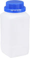uxcell Plastic Lab Chemical Reagent Bottle 1000ml/34oz Wide Mouth Sample Sealing Liquid Storage Container Blue...