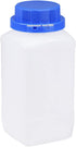 uxcell Plastic Lab Chemical Reagent Bottle 1000ml/34oz Wide Mouth Sample Sealing Liquid Storage Container Blue...