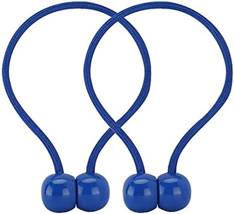2 Pack Magnetic Curtain Tiebacks, Decorative Window Curtain Buckle Clips Convenient Drapery Tiebacks for Office/Home (Royal Blue) (DAFENG)...