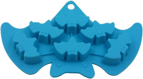 Silicone Bakeware Set - Heat Resistant Halloween Baking Molds for Chocolate, Candy Mold Ice Tray - Bats, 2 Pack...