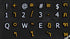 Thai-English Non Transparent Black Background Keyboard Stickers for Computer Laptops Desktop...
